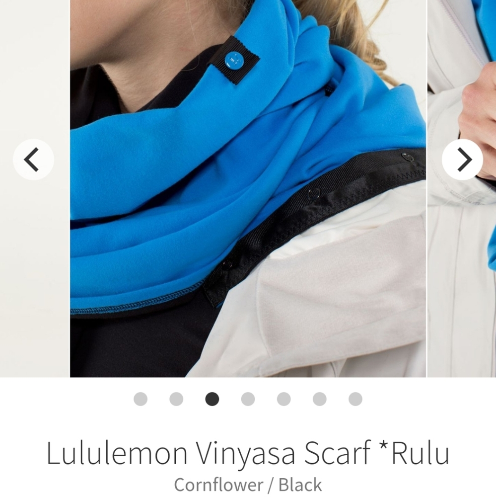 Lululemon-Rulu Vinyasa Scarf-NWT-Cornflower/Black